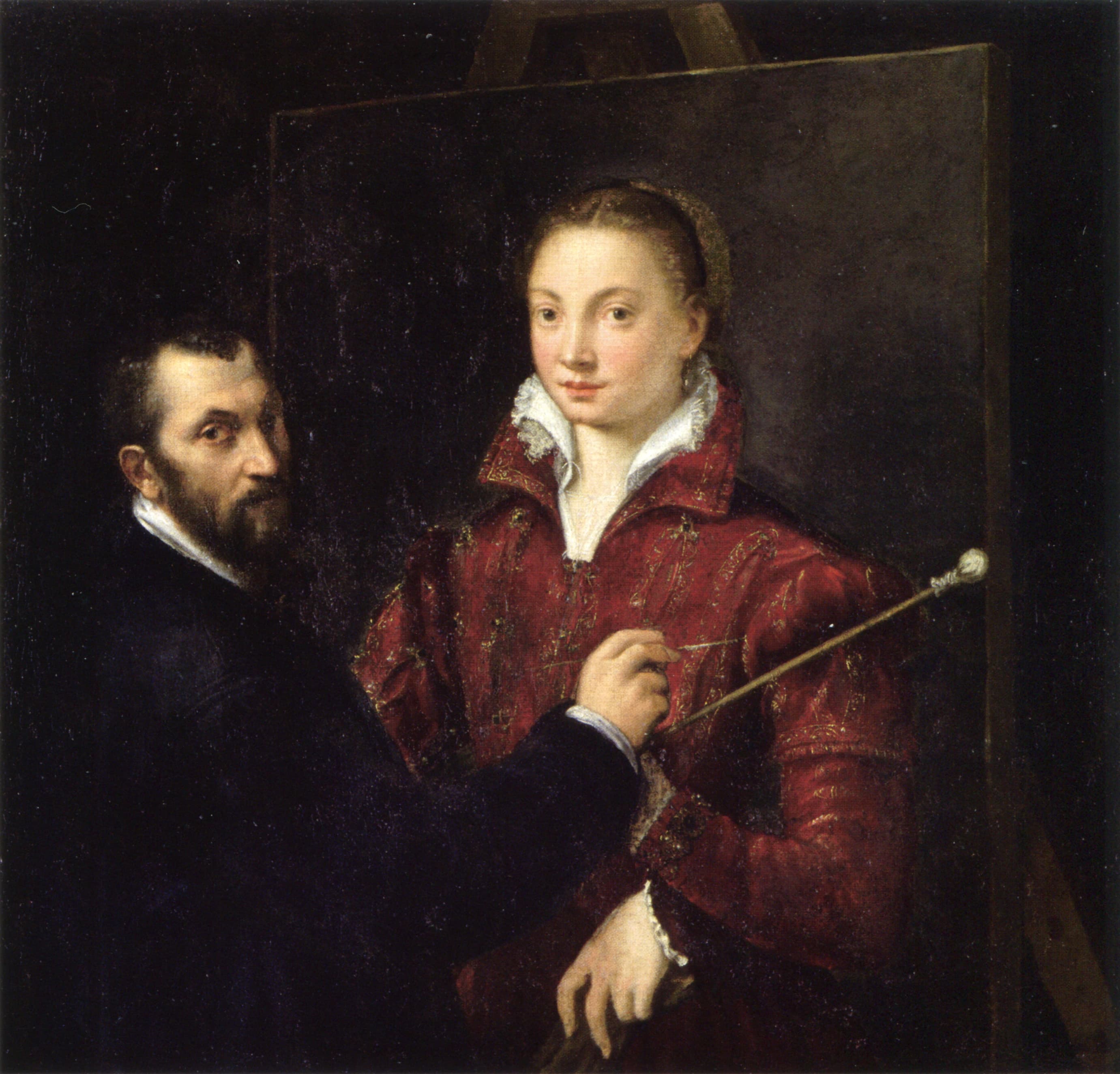 Self-portrait with Bernardino Campi