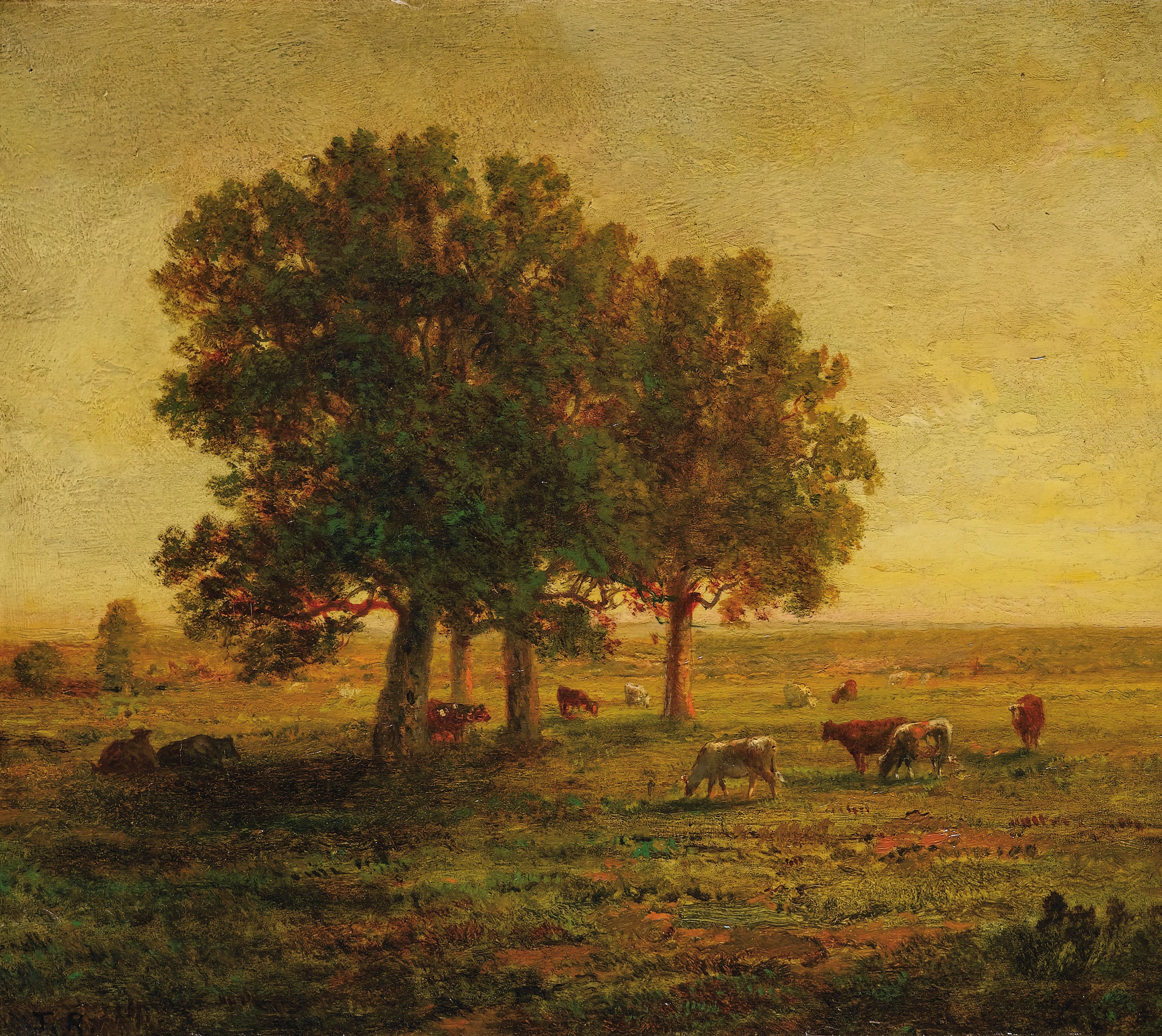 Cows in a Group of Oak Trees, Apremont
