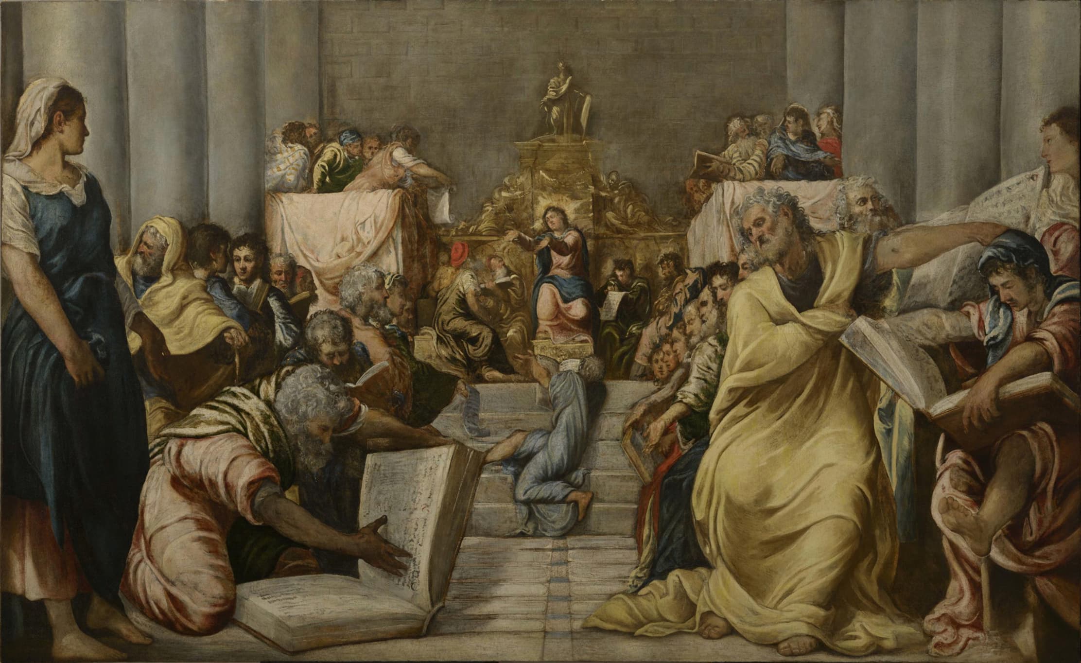 Christ disputing in the Temple