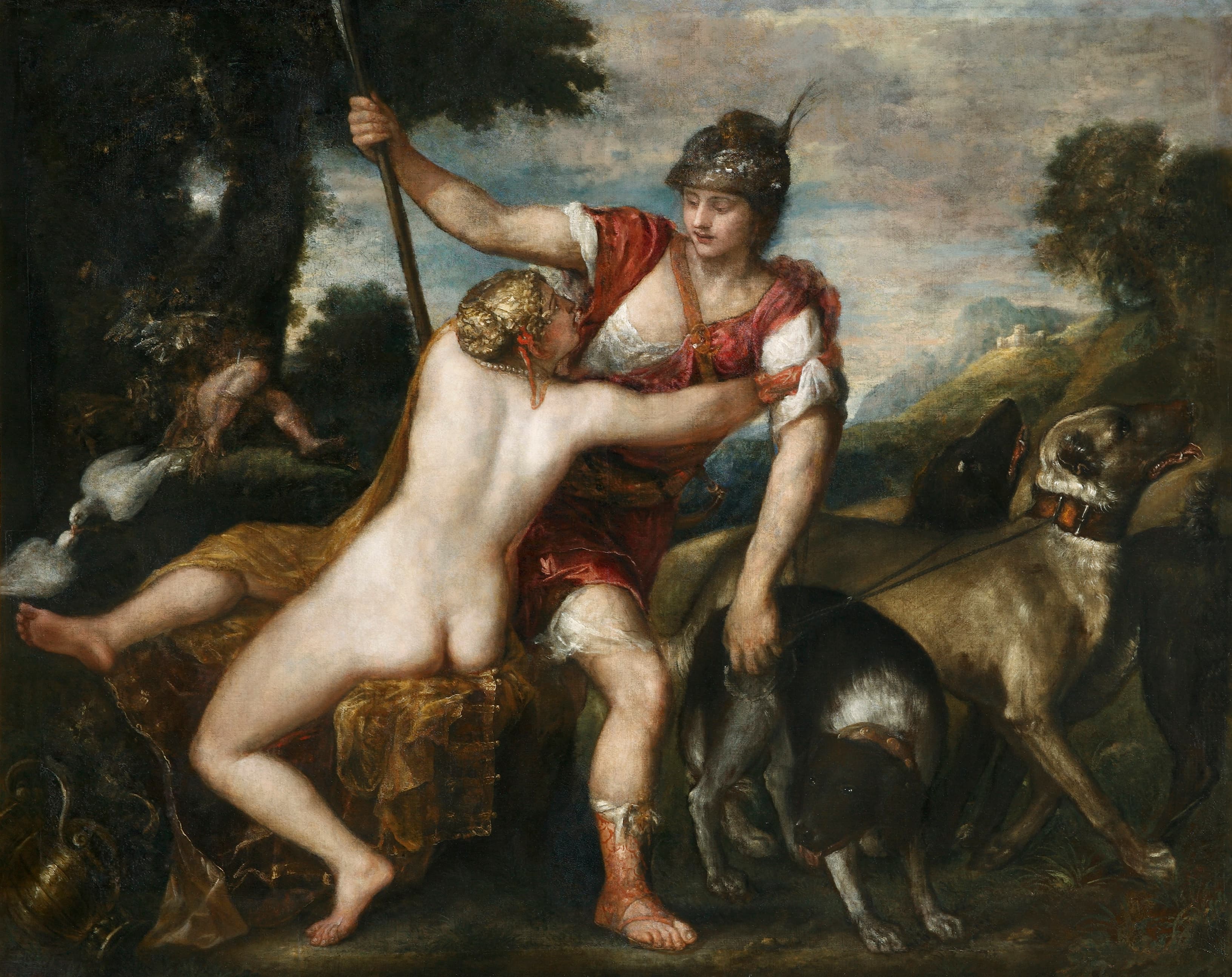 Adonis Relinquishing Venus for the Hunt