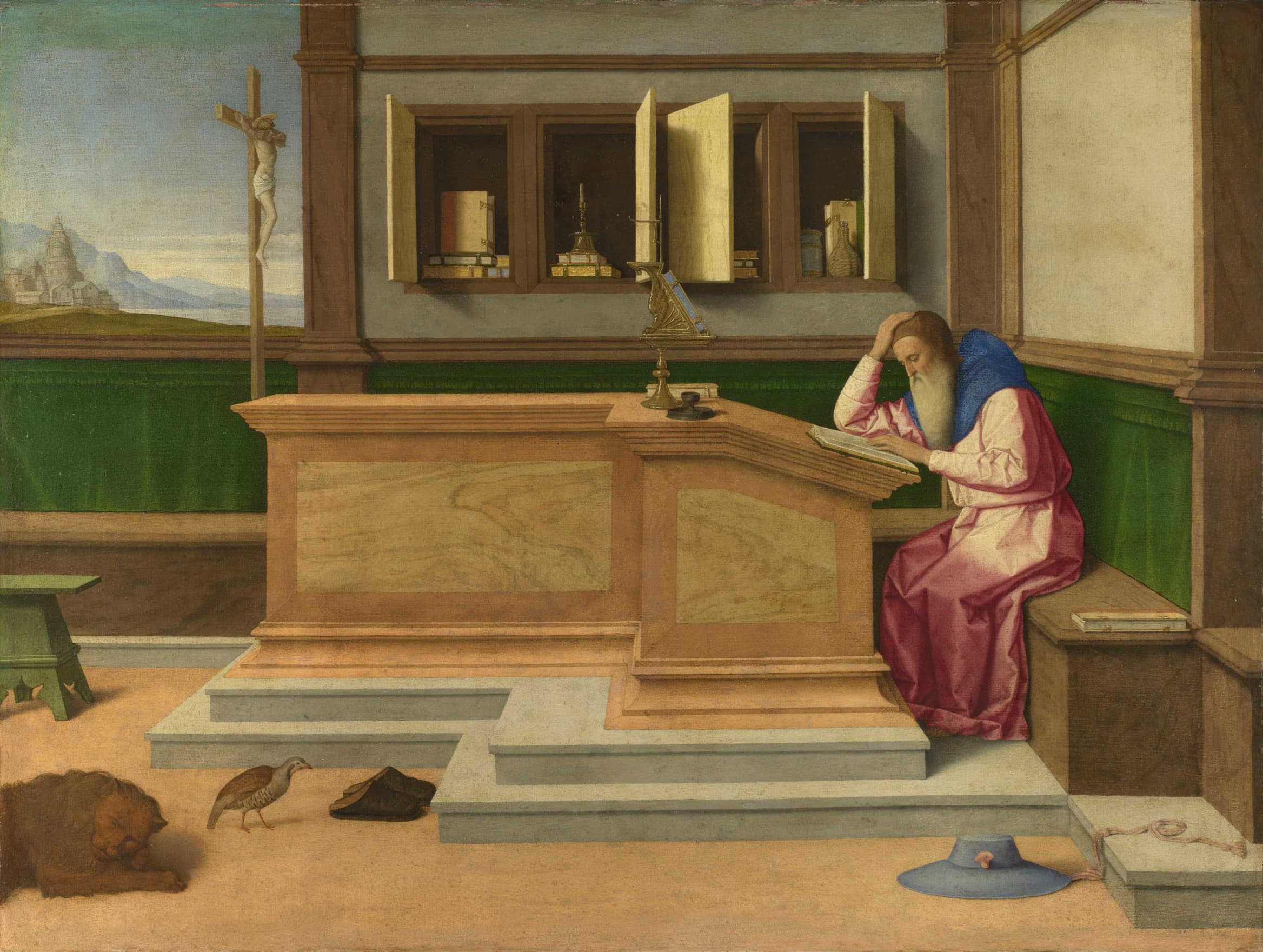 Saint Jerome in his Study