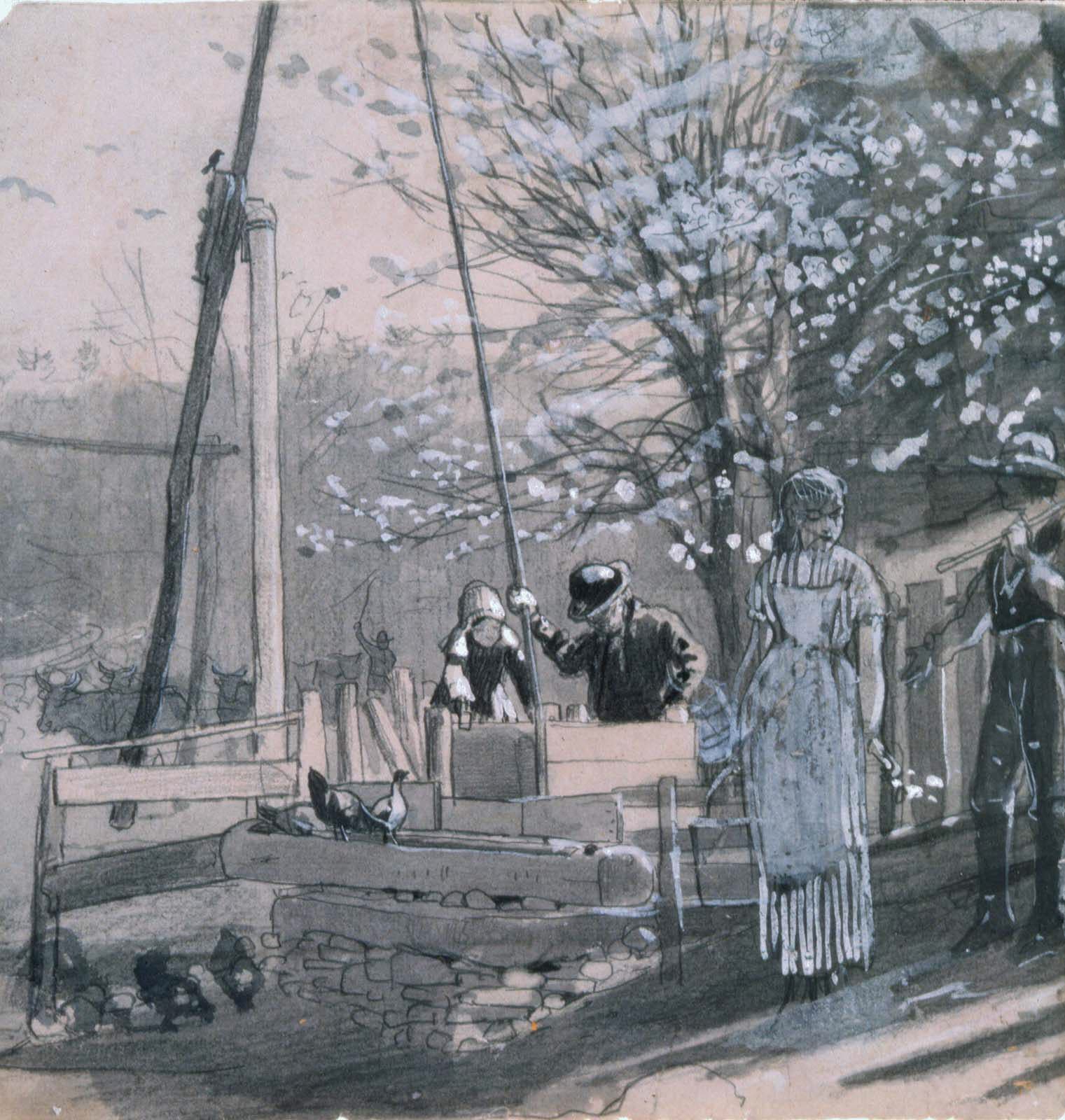 Spring (Women and Men at Well)