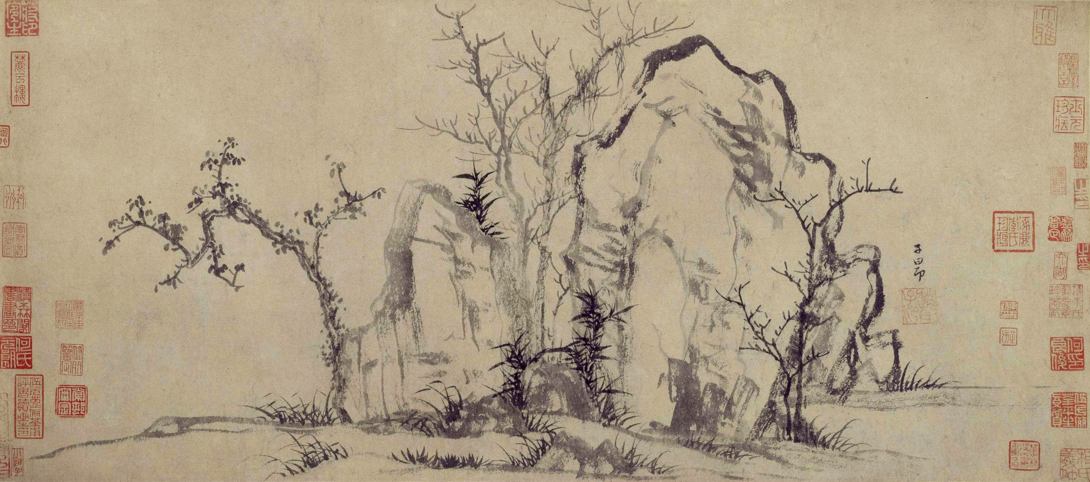 Elegant Rocks and Sparse Trees, 秀石疏林
